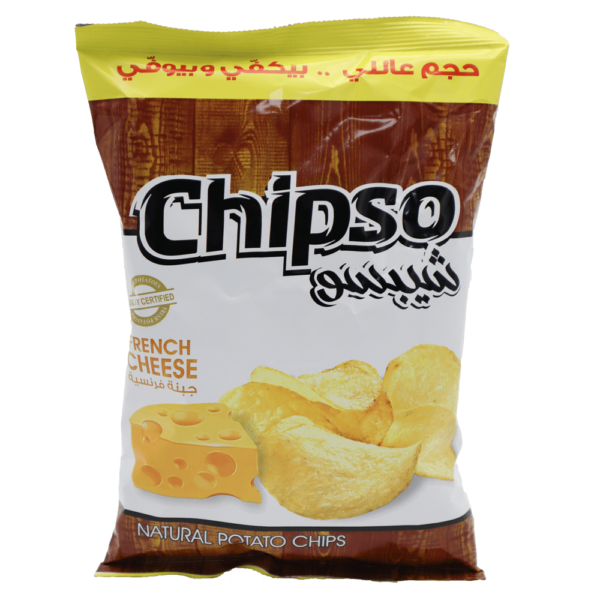 شيبسو رقائق البطاطس الطبيعية بالجبنة الفرنسية 100 جرام